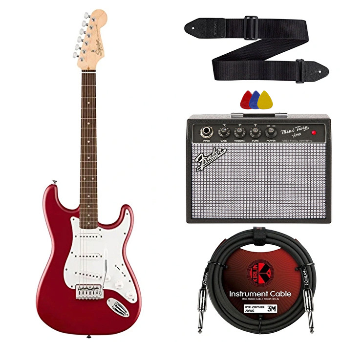 Squier Debut Serisi Kırmızı Elektro Gitar Paketi